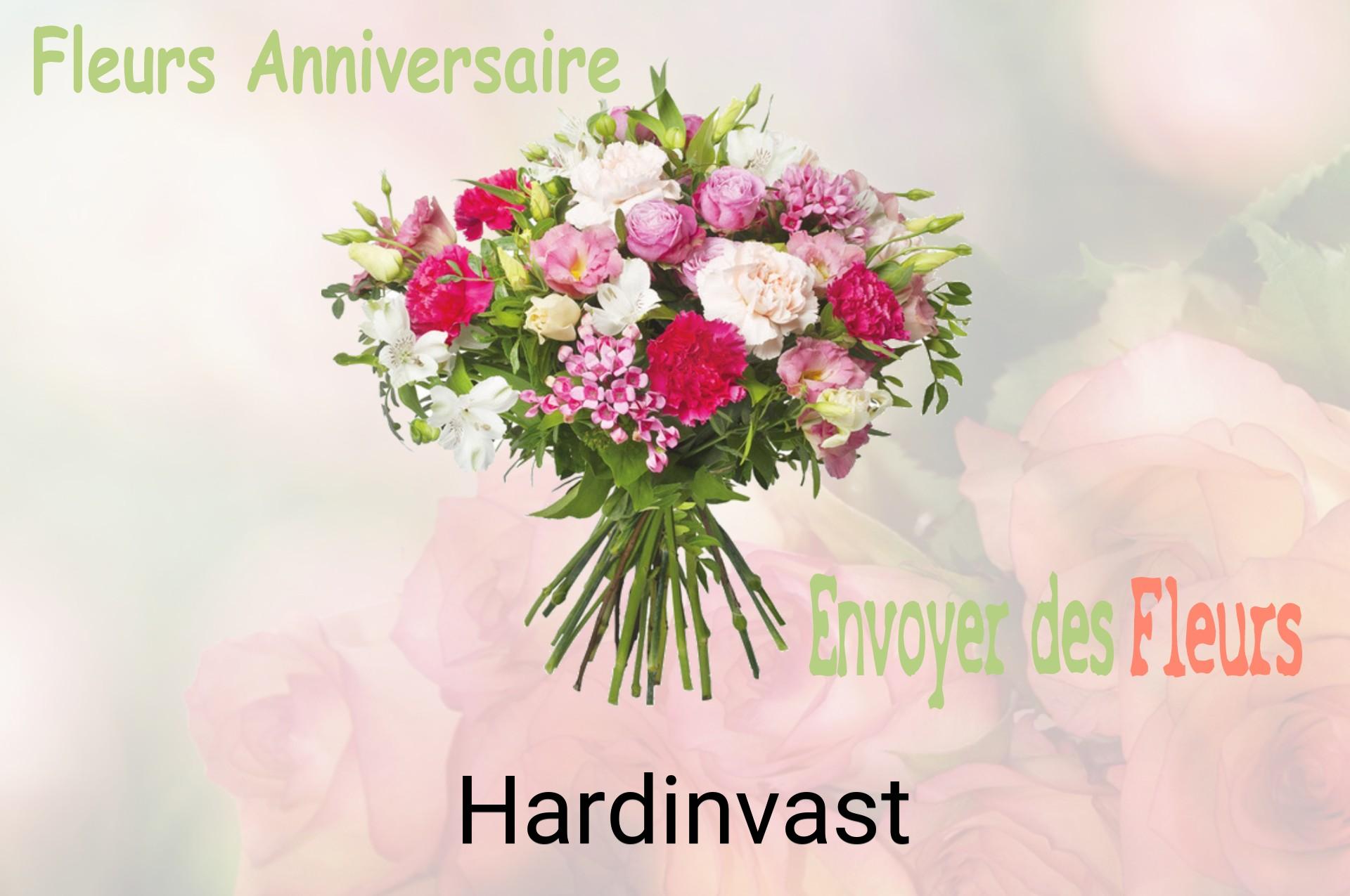 Bouquet de fleurs d’anniversaire livré à Hardinvast