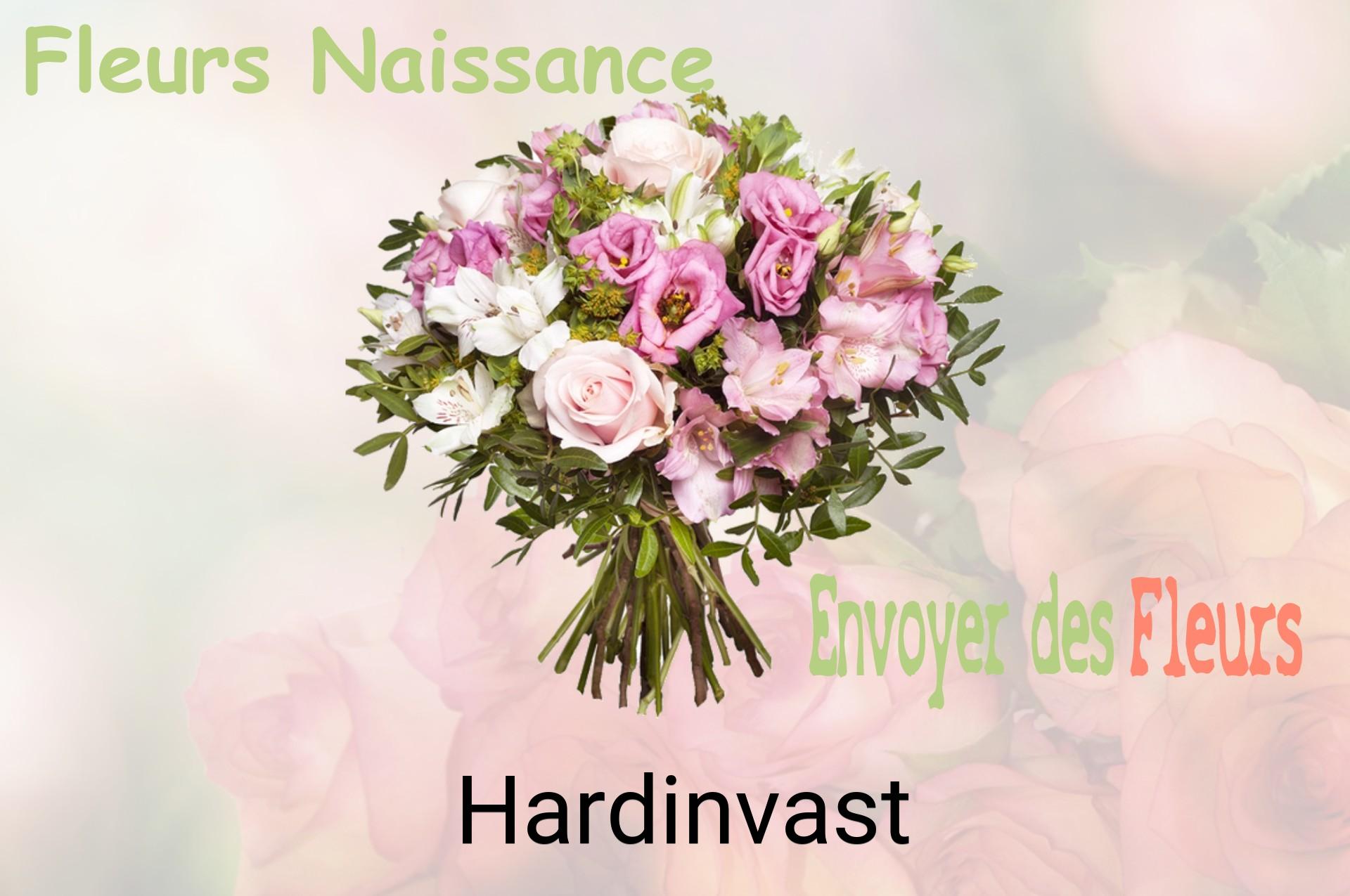 Bouquet de fleurs de naissance livré à Hardinvast
